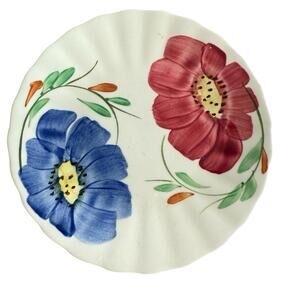 Vintage Blue Ridge Pottery Bread Plate 6 1/8” Hand Painted Pre - 1958 USA